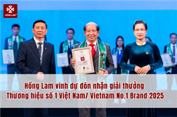 Tự hào thương hiệu Việt: Hồng Lam đón nhận danh hiệu ‘Thương hiệu số 1 Việt Nam 2025’